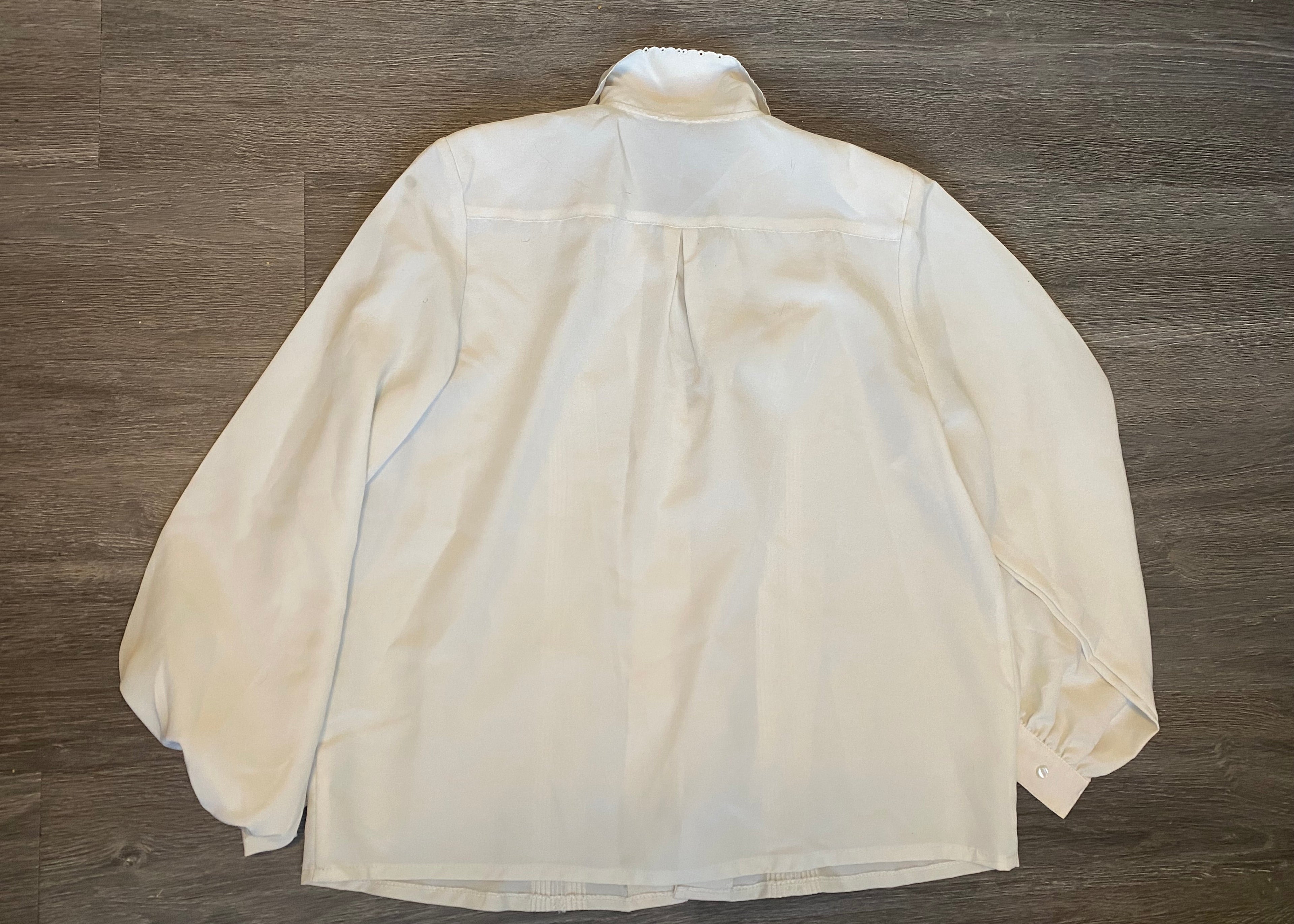 While Collared Shirt