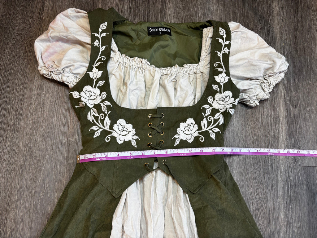 Green Overdress with Chemise
