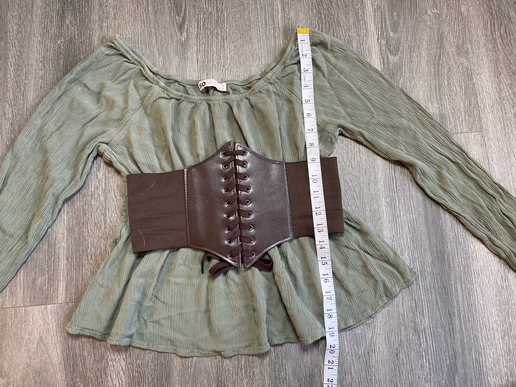 Ren Faire Top with Waist Belt
