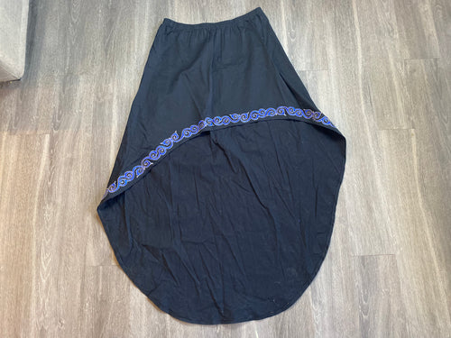 Black Skirt with Blue Detailing