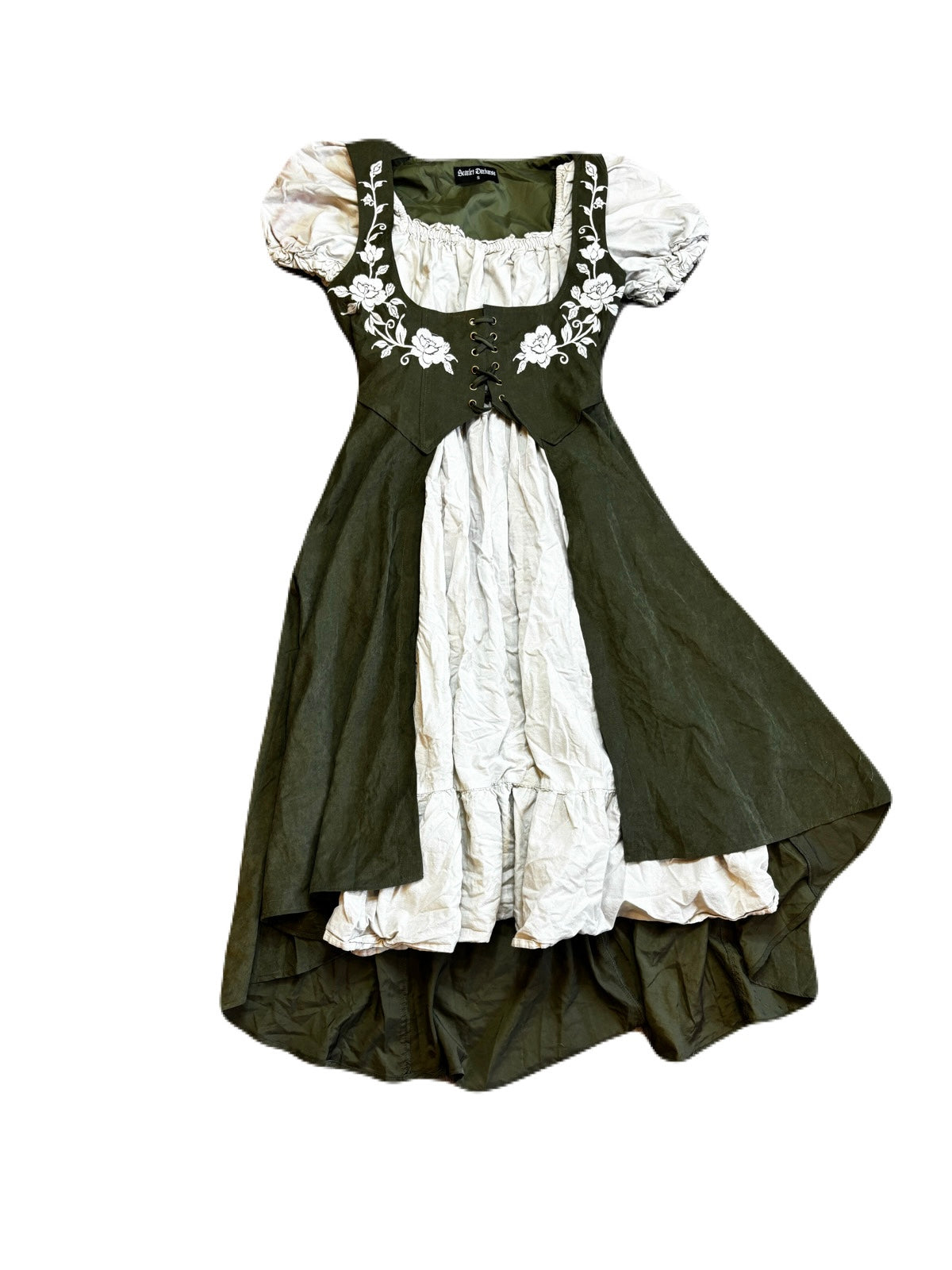 Green Overdress with Chemise