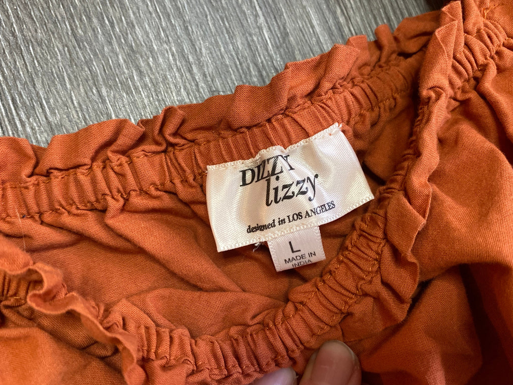 Orange Ren Faire Tavern Dress