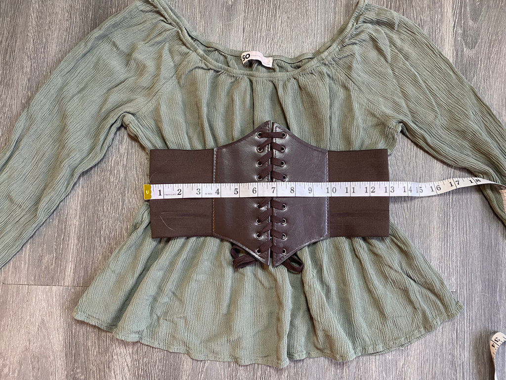 Ren Faire Top with Waist Belt