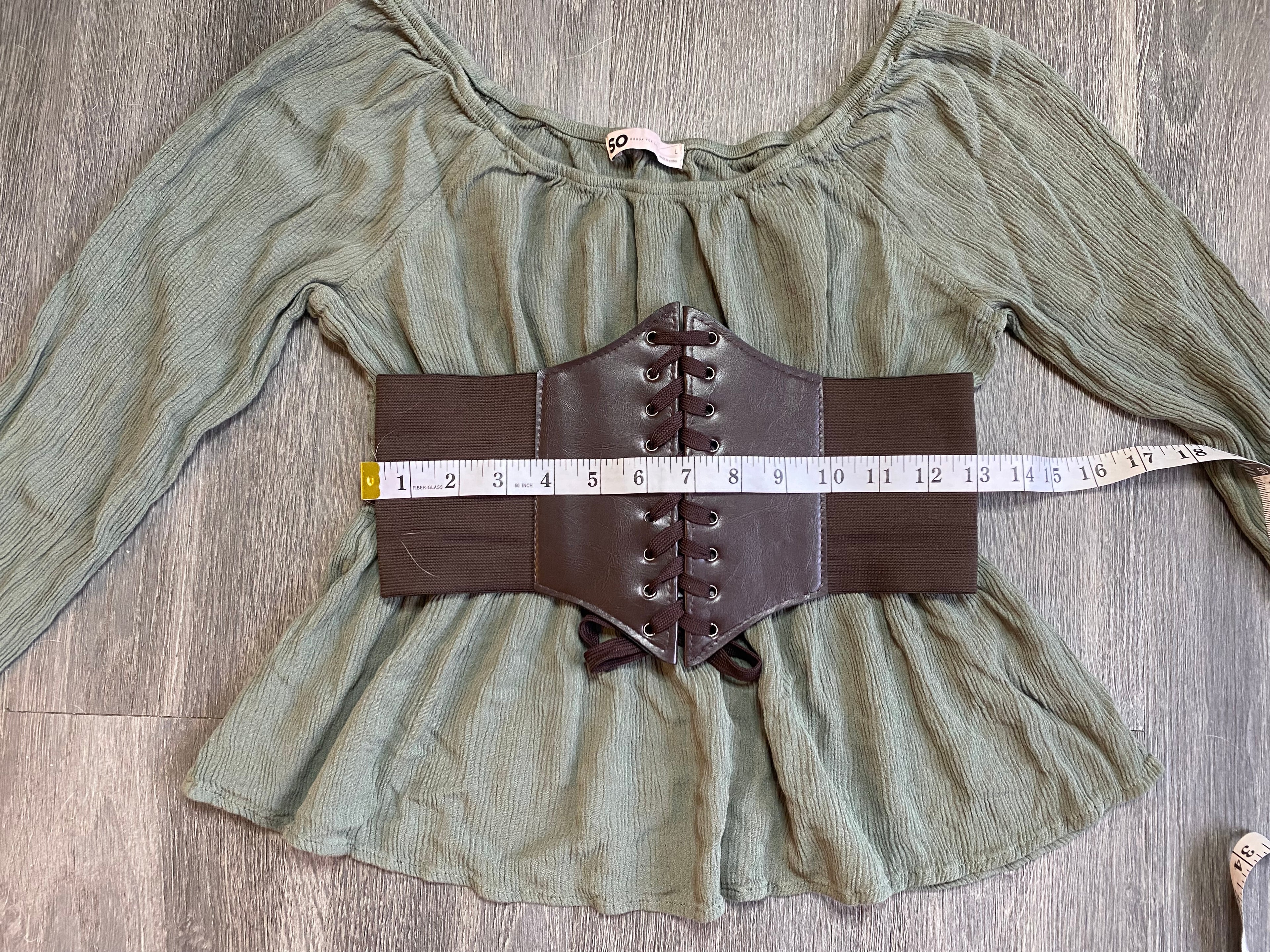 Ren Faire Top with Waist Belt