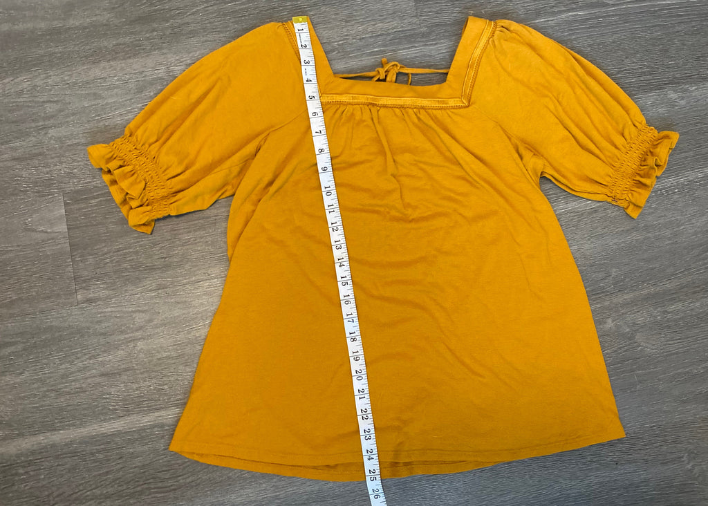 Mustard Square Neck Top
