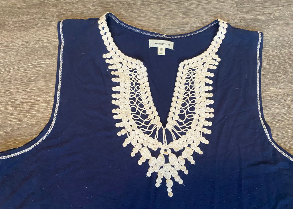 Blue Sleeveless Dress