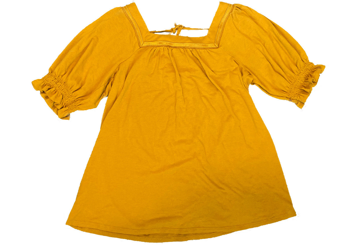Mustard Square Neck Top