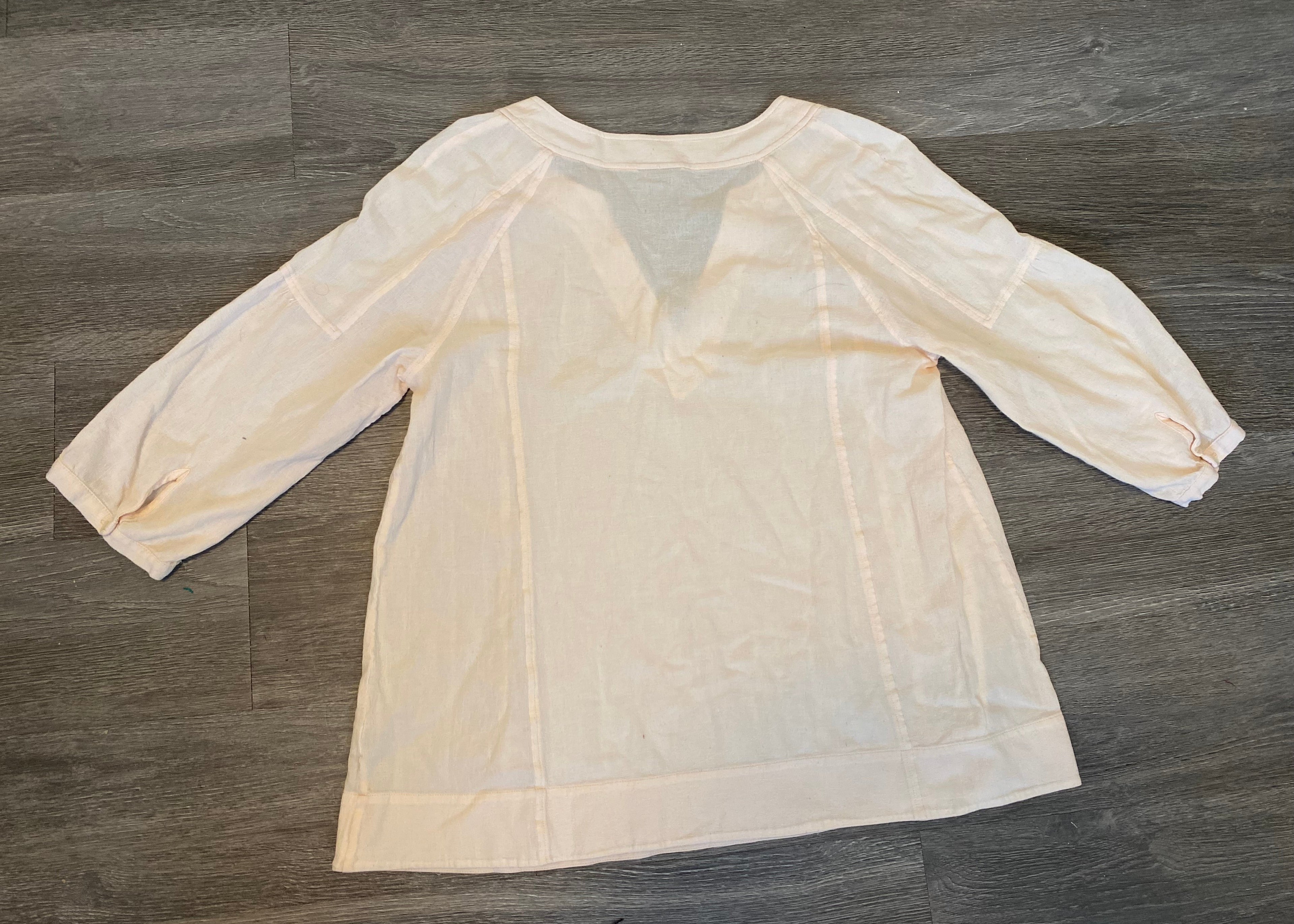 White V-neck Base Shirt
