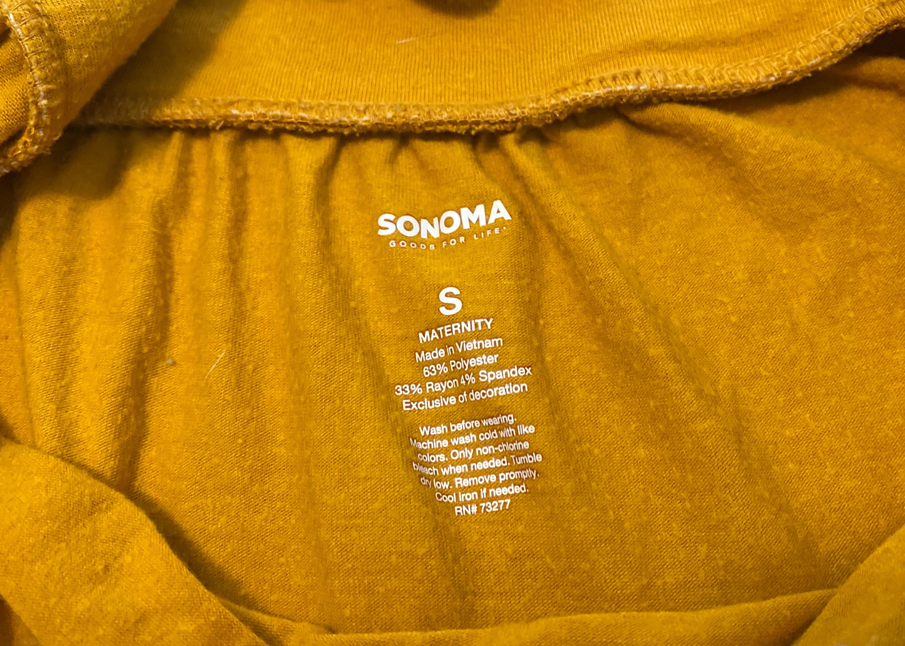Mustard Square Neck Top