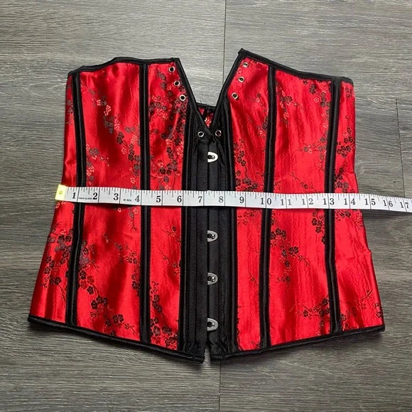 Red Floral Corset
