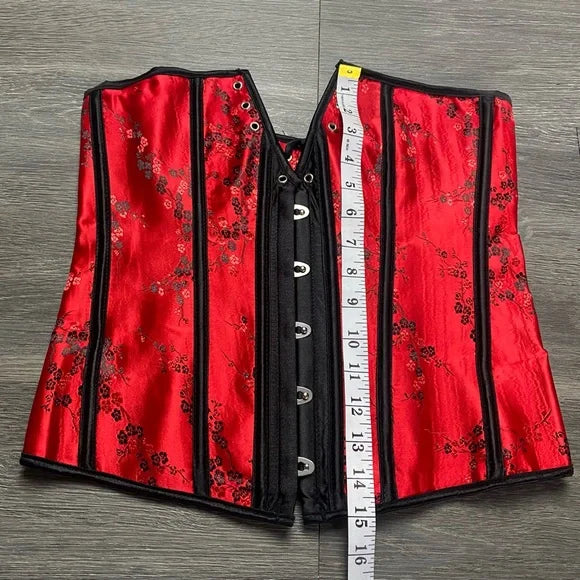 Red Floral Corset